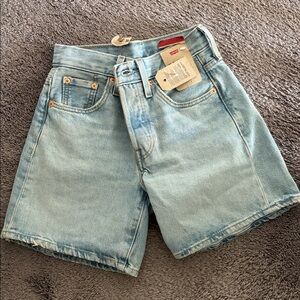 Levi's Mid Thigh Denim Shorts
